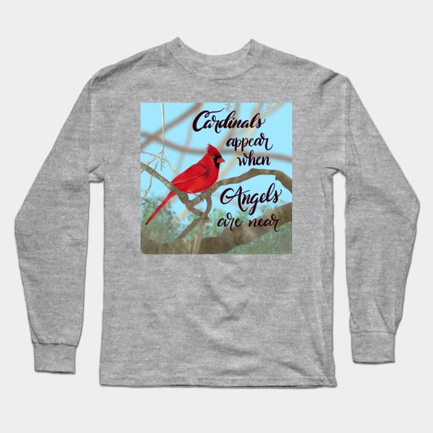 Angels are Near Long Sleeve T-Shirt by WriteitonyourheartCo